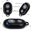 Picture of AngelReally Wireless Camera Shutter Remote Control for Smart Phones- Compatible with iOS/Android (2 Black)
