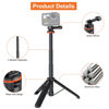 Picture of UURIG 20.1" Mini Extendable Gopro Tripod Portable Selfie Stick Tripod Camera Tripod for GoPro Max Hero 11 10 9 8 7 6 5 4 3 3+ 2 1 Session