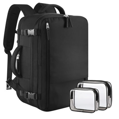 Picture of Sinaliy Large Travel Backpack for Women Men, Expandable 40L Carry On Backpack, 17 Inch Laptop Backpack College Bookbag, Waterproof Travel bag as Person Item Flight Approved