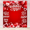 Picture of Happy Valentines Day Backdrop,Red Heart Valentines Day Poster Happy Valentines Day Banner Photo Backdrop for Valentine Day Party Decorations