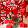 Picture of Happy Valentines Day Backdrop,Red Heart Valentines Day Poster Happy Valentines Day Banner Photo Backdrop for Valentine Day Party Decorations