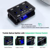Picture of COOIDEA Digital Optical Audio Splitter 1 in 3 Out SPDIF Toslink Optical Splitter with Independent Channel Switch, Support Up to 192k/24Bit Compatible with LPCM2.0/DTS/Dolby-AC3 5.1 Channels