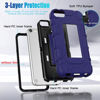 Picture of ZoneFoker for iPod Touch 7th Generation Case, iPod Touch 6th / 5th Generation Case Heavy Duty Shockproof Rugged Cover for Apple iPod Touch 7/6/5 Generation Case for Kids Boys Navy Blue