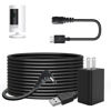 Picture of Charger Cable Power Adapter Compatible with Ring S Ring Stick Up Cam Battery/Plug-in 3rd Gen/2nd Gen & Ring Pan Tilt Stick Up Camera, 13.2FT Power Cord Continuously Charge Your Camera Indoor/Outdoor