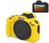 Picture of Pocoukate Case for Canon EOS R100 Camera, Soft Silicone Protective Cover Skin with EOS R100 Screen Protector Accessories for Canon EOS R100 Mirrorless Camera Silicone Case - Yellow