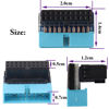 Picture of AAOTOKK 2 Pack Down Right Angle USB 3.0 19-pin Connector 90 Degree 19Pin/20Pin 3.0 USB Female to Male Extension Power Adapter Board for Desktop Motherboard Internal Header Adapter(Down/Blue-20Pin)