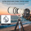 Picture of Low Profile Ball Head Tripod Ball Head ARTCISE KB44 Heavy Duty Tripod Head All Metal CNC Machining with Three 1/4" Quick Release Plates for Tripod, Monopod, DSLR, Camcorder, Max Load 66lbs /30kg