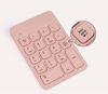 Picture of CHAYA Wireless Numeric Keypad-Mini 18 Keys Portable Slim Number Pad Computer Accessories Compatible with IP,Android,MAC,Windows for Laptop and Tablet(Pink)