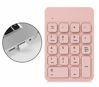 Picture of CHAYA Wireless Numeric Keypad-Mini 18 Keys Portable Slim Number Pad Computer Accessories Compatible with IP,Android,MAC,Windows for Laptop and Tablet(Pink)