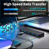 Picture of USB 3.0 Hub, 4 Ports USB A Splitter Ultra Slim Mini USB Expander, Multiple USB Hub for Laptop, PC, Xbox, Flash Drive, HDD, Console, Printer, Camera, Keyborad, Mouse and More
