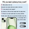 Picture of Webcam Cover Protector Protect Privacy and Security, Front Camera Cover, Camera CoverCompatible with iPhone 14Pro/14Pro Max/iPhone15/15Puls/15Pro/15Pro Max/16/16Plus/16Pro/16Pro Max(2PCS,Black)