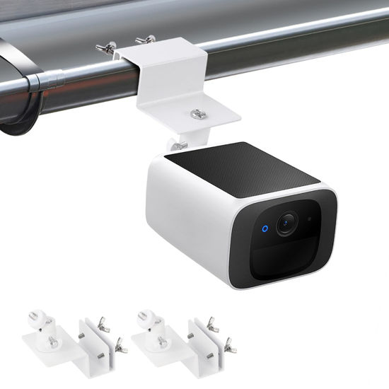 Picture of 2Pack Gutter Mount Compatible with eufy Security SoloCam S220/C210, eufyCam 2C/2C Pro, 3/S330, 2/2 Pro, 3C/S300, 360°Adjustable Weatherproof Mounting Bracket for Eufy Security Camera