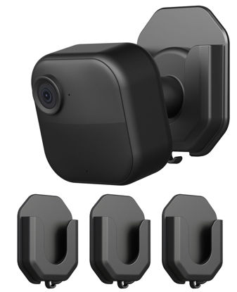 Picture of 3 Pack No Drill No Screws Blink Camera Wall Mount Compatible with Blink Outdoor 4/Mini/Mini 2 / Ring Indoor Cam (2nd Gen) Cameras Adhesive Wall Mount