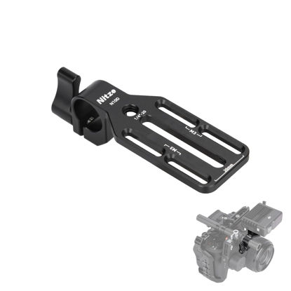 Picture of Nitze 15mm Rod Clamp Adapter with Mounting Plate for Monitor, Wireless Transmitter/Receiver and DJI Focus Pro LiDAR - N10D