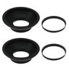 Picture of SG Store 2pcs DK-19 Rubber Replacement Eyepiece Eyecup DK-19 Rubber Camera Eyepiece Compatible with Nikon D2 D3 Df D4 D700 D800E D810 F6 F5 Cameras, Black
