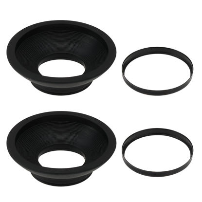 Picture of SG Store 2pcs DK-19 Rubber Replacement Eyepiece Eyecup DK-19 Rubber Camera Eyepiece Compatible with Nikon D2 D3 Df D4 D700 D800E D810 F6 F5 Cameras, Black