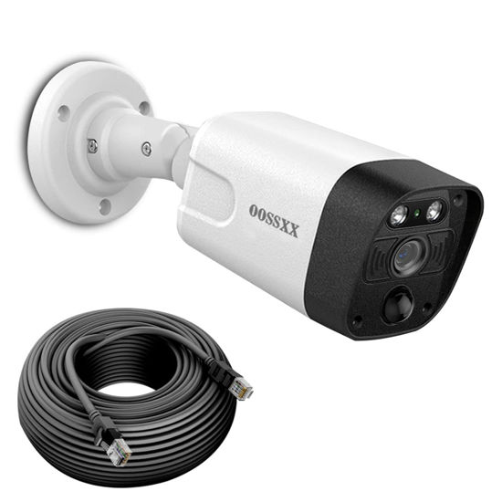 Picture of OOSSXX 4K PIR POE Extend Camera Outdoor Indoor Video Surveillance Security Waterproof Wired POE Camera, Home IP 4K 8MP Camera, Night Vision, Just Extend POE Kits