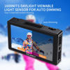 Picture of FEELWORLD LUT5E 5.5 Inch 1600nits High Bright DSLR Camera Field Monitor Auto Dimming Touchscreen HDR 3D LUT with Waveform F970 External Power and Install Kit 4K HDMI Input Output 1920X1080 IPS Panel