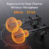 Picture of COMICA VM40 Dual-Channel Shotgun Microphone with 48kHz/32-bit Float Recording, Wireless Camera Microphone with 32G onboard Recording, External Directional Microphone Compatible with Canon, Nikon