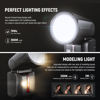 Picture of NEEWER Z2-N 2.4G TTL Round Head Flash Speedlite for Nikon, Upgraded UI, 2 Adjustable Modeling Lamps, TTL/M Quick Switch TCM Key, 76Ws Speedlight 1/8000s HSS 7.4V/2600mAh Battery 480 Full Power Flash