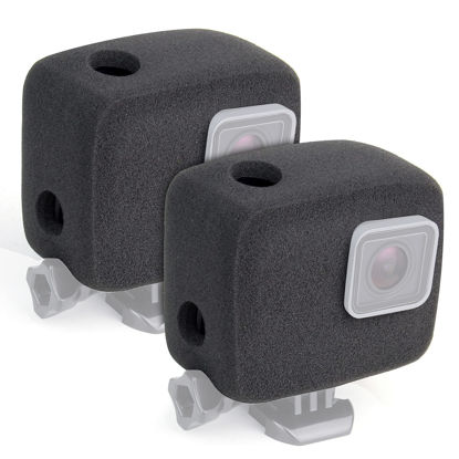 Picture of GEPULY 2-Pack Windslayer Housing Frame Case Wind Cover for GoPro Hero 7 6 5 Black Reduces Wind Noise for Optimal Audio Recording
