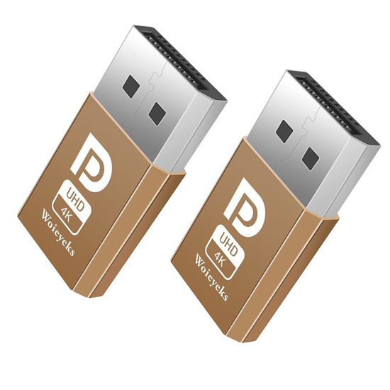 Picture of Woieyeks 4K DisplayPort Dummy Plug,Headless Ghost Display Emulator EDID Emulator Plug Support 1080@60Hz-3840x2160@17hz 2-Pack