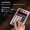Picture of AKNES 8bitdo Retro 18 Mechanical Numpad, 2-in-1 PC numpad and Calculator, Bluetooth/2.4G/Wired Numpad for Windows and Android - N Edition