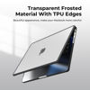 Picture of BlueSwan Anti-Cracking Hard Shell Case Compatible with MacBook Pro 14-inch 2025 2024-2021 Release M4 M3 M2 M1 Pro/Max Chip, Anti-Fingerprint Soft TPU Bumper, Frosted Clear