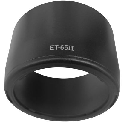 Picture of ET-65II Lens Hood for Canon EF 85mm f/1.8 USM, EF 70-210mm f/3.5-4.5 USM,EF 100-300mm f/4.5-5.6 USM,EF 100mm f/2 USM,HUIPUXIANG ET-65 II 58mm Lens Hood