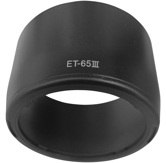 Picture of ET-65II Lens Hood for Canon EF 85mm f/1.8 USM, EF 70-210mm f/3.5-4.5 USM,EF 100-300mm f/4.5-5.6 USM,EF 100mm f/2 USM,HUIPUXIANG ET-65 II 58mm Lens Hood