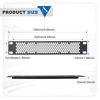 Picture of GeeekPi Vented 1U Blank Panel Metal Rack Mount for DeskPi RackMate T1/T0/T2 and 10 Inch Server Rack/Network Cabinet