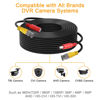 Picture of WILDHD BNC Cable 4x100FT, All-in-One Siamese Video and Power Security Camera Wire, Camera Cable for All Max 5MP HD CCTV DVR Surveillance System (100FT 4PACK, Black)