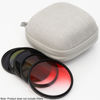 Picture of Nkmooxe Durable 52/58/67/77/82/95mm Lens Filter Pouch Case for 8 Circular Filters Up to 95mm, Dustproof & Water-Resistant Camera Lens Filter Storage Wallet for ND UV CPL Filters
