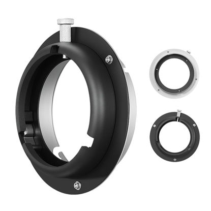 Picture of Jorixxy Elinchrom to Bowens Mount Speedring Converter Adapter Ring for Softbox, Beauty Dish, Studio Flash Strobe, and Monolight - Professional Photography Accessory