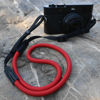 Picture of HITHUT Quick Release Camera Neck Strap Shoulder Strap Belt for Mirrorless Digital Cameras Climbing Rope with Quick Release QD Loops Connector with O-Ring Adjustable Length 30-53inch Red