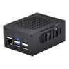 Picture of Metal Case for Raspberry Pi 5, Support Pi 5 Active Cooler, Space for Hats, Add-on Boards, Cooler, and NVMe Hats (Black)