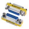 Picture of ENUODA 2 Pack Gender Changers 15 Pin VGA Female to Female Adapter DB15 Coupler, Data Transfer and Device Connection for VGA Cables
