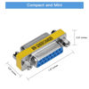 Picture of ENUODA 2 Pack Gender Changers 15 Pin VGA Female to Female Adapter DB15 Coupler, Data Transfer and Device Connection for VGA Cables