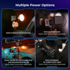 Picture of SmallRig RC 60C RGB LED Video Light Built-in Battery with APP Control, Continuous Output Lighting 2500K-10000K with G/M Adjustment & Colored Filter Adjustment with Powerbank Clamp Edition