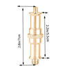 Picture of KuuGuu 4 PCS Standard 1/4 to 3/8 inch Metal Convertor Threaded Screw Tripod Adapter Spigot Stud for Flash Holder, Studio Light Stand, Ball Head (Copper)