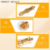 Picture of KuuGuu 4 PCS Standard 1/4 to 3/8 inch Metal Convertor Threaded Screw Tripod Adapter Spigot Stud for Flash Holder, Studio Light Stand, Ball Head (Copper)