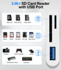 Picture of Denlane SD Card Reader for iPhone iPad Mac, Digital Camera Adapter to iPhone Lightning & USB C Dual Connector, Trail Camera Memory Card Viewer with SD/Micro SD/USB-A 3 Slot, No App Plug and Play