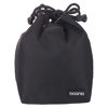 Picture of PATIKIL Soft Drawstring Lens Case, Lens Pouch Bag with Cotton Pad 3.94" x 3.94" Thick Fleece Cloth Camera Lens Bag for SLR Lens Water Cups, Black
