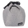 Picture of PATIKIL Soft Drawstring Lens Case, Lens Pouch Bag with Cotton Pad 3.94" x 3.94" Thick Fleece Cloth Camera Lens Bag for SLR Lens Water Cups, Grey