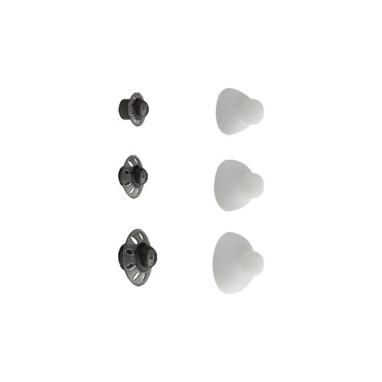 Picture of ERIPHA Replacement Earmold Earbud Earplug for Tubeless Covert FBI Police 3.5mm /1 Pin Listen Only Earpiece Headset