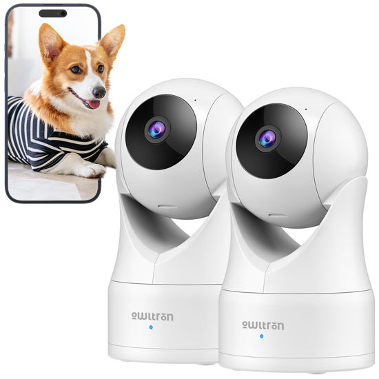 Picture of owltron Indoor Security Camera 2K, 360° Cameras for Home Security with Motion Detection, 2.4G WiFi Camera for Pet/Baby/Nanny/Camera with Night Vision, Siren Alarm & 2-Way Audio, Compatible with Alexa
