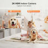 Picture of owltron Indoor Security Camera 2K, 360° Cameras for Home Security with Motion Detection, 2.4G WiFi Camera for Pet/Baby/Nanny/Camera with Night Vision, Siren Alarm & 2-Way Audio, Compatible with Alexa