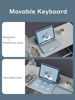Picture of HENGHUI Keyboard Case for Galaxy Tab S9 FE 10.9 inch/Tab S9 11 inch/Tab S8 11"/Tab S7 11" Detachable Magnetic Color Keyboard Cover Cute Round Key,MistyBlue