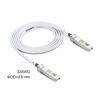 Picture of [White] Colored 10G SFP+ DAC Cable - 32AWG Twinax SFP Cable for Cisco SFP-H10GB-CU0.25M, Ubiquiti UniFi, D-Link, Supermicro, Netgear, Mikrotik, Fortinet, 0.25-Meter(0.82ft)