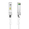 Picture of [White] Colored 10G SFP+ DAC Cable - 32AWG Twinax SFP Cable for Cisco SFP-H10GB-CU0.25M, Ubiquiti UniFi, D-Link, Supermicro, Netgear, Mikrotik, Fortinet, 0.25-Meter(0.82ft)